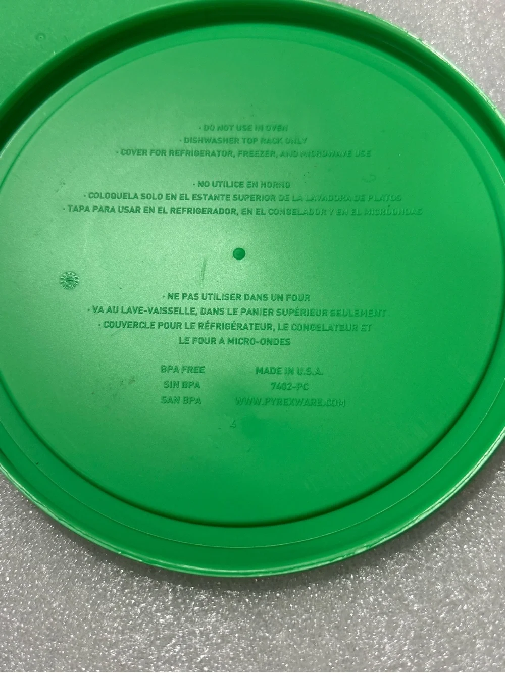 7402-PC 6/7-Cup GREEN Food Storage Replacement Lid (2-Pack) - Made in USA